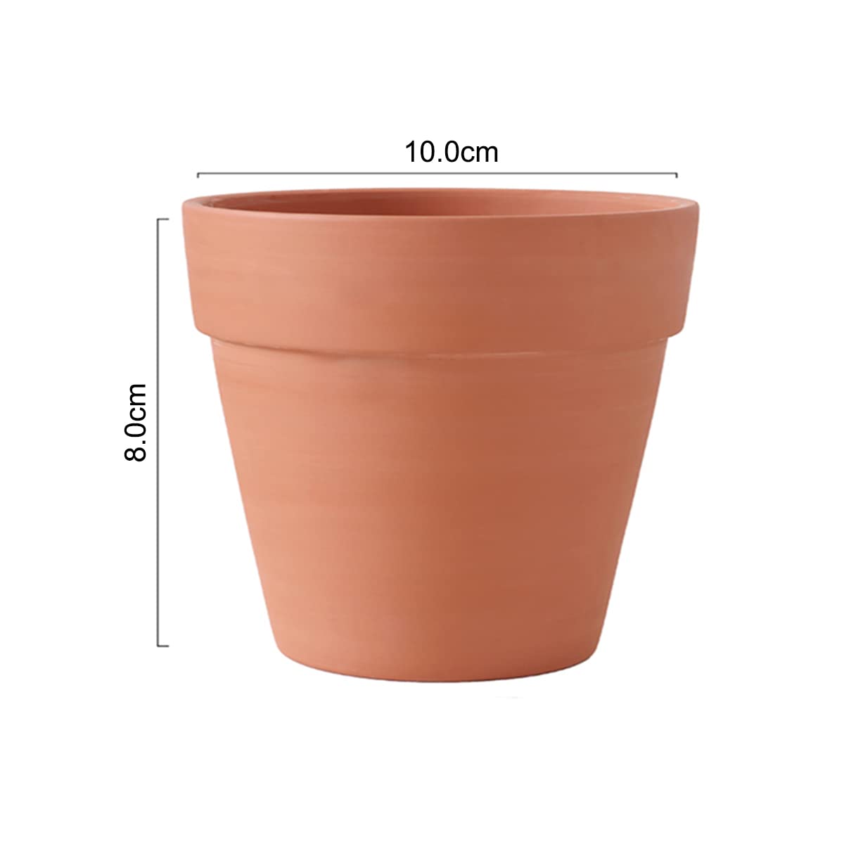 OLEEP 4inch 10pcs Terracotta Pots, Terracotta Pots for Plants/Succulent/Cactus with Drainage for Indoor, Outdoor, Home Office Decoration