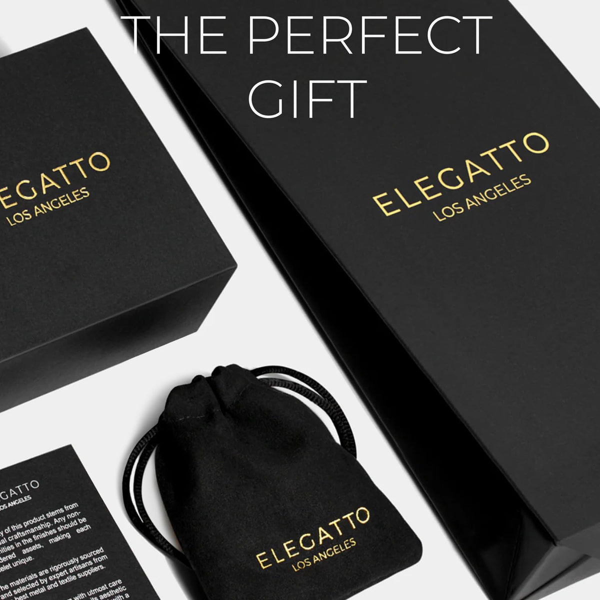 Elegatto Uno Premium Braided Leather Bracelet for Men | Full-Grain Leather with 18k Gold-Plated Stainless Steel Closure | Men’s Designer Bracelets | Gold Large