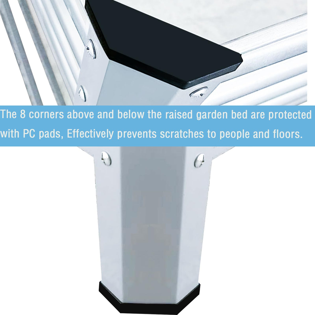COATTOA Raised Garden Bed with Legs, Galvanized Raised Planter Box with Storage Shelf and Drainage Holes, 48×24×32 Inch Large Metal Garden Bed Kit for Balcony, Backyard, Patio Lasts for Years of Use.