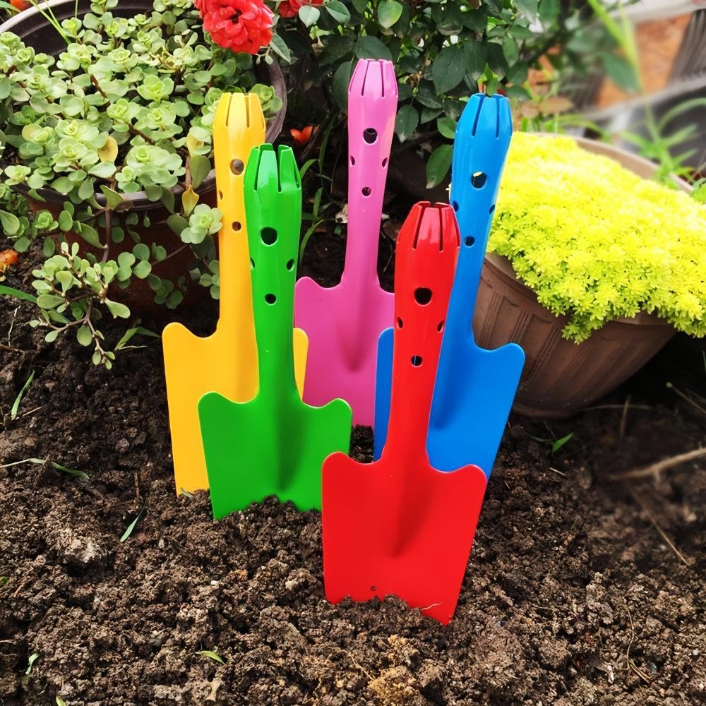 10 Pack Mini Colorful Metal Hand Shovel, Kids Teens Adults Trowel Set Garden Tools for Flower Soil Planting Digging Transplanting (11 x 3 Inch)