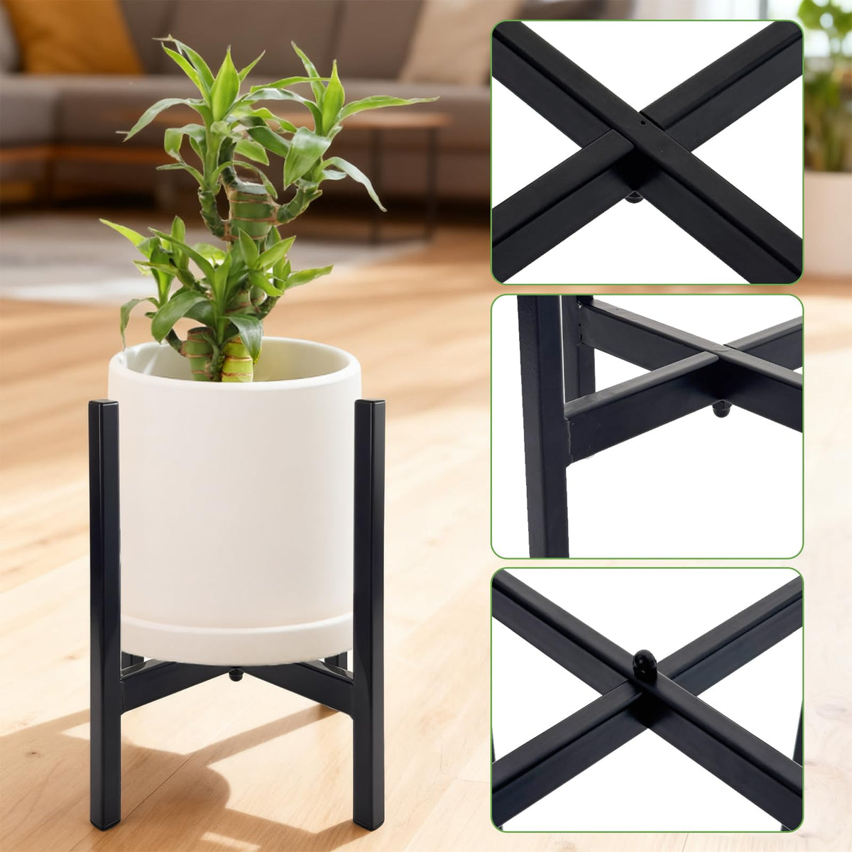 XYCCRX 4PC,Plant Stand Indoor,Plant Shelf,Plant Stand Outdoor,Suitable For Gardens ,Courtyards,Homes,Offices,Cafes,and Plant Racks