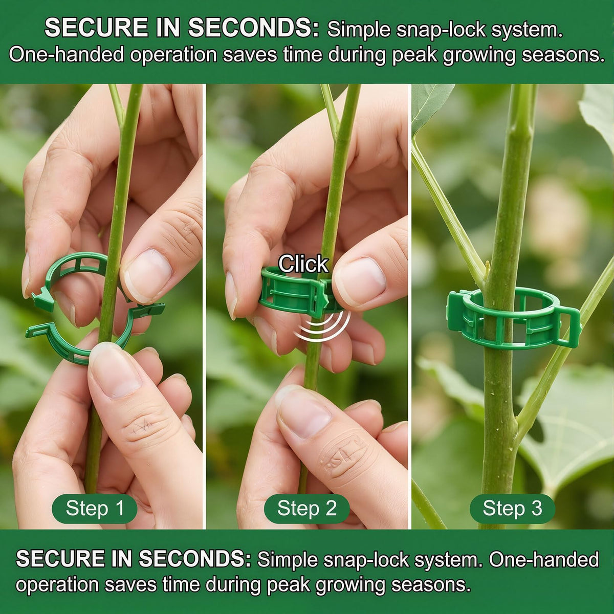 600Pcs Tomato Clips Plastic Plant Support Clips for Garden Trellis Twine and Greenhouse Vine Support Garden Clips for Tomatoes Cucumbers Peppers Climbing Vegetables and Flowers Upright Growth