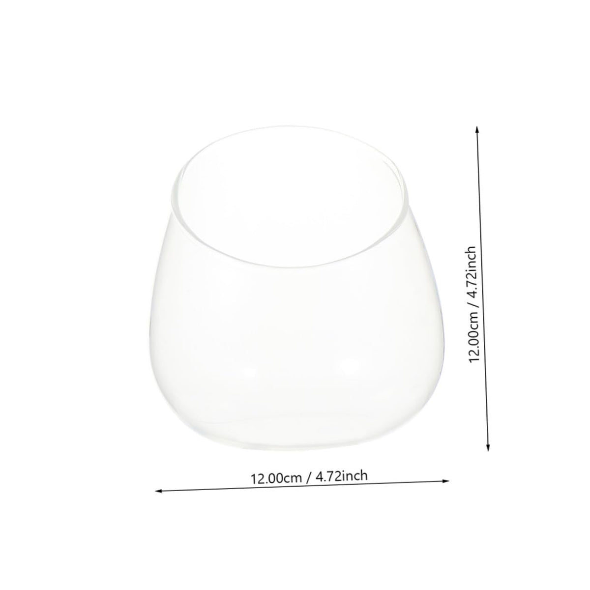 NUSITOU 3pcs Slant Cut Glass Ecological Bottles for Succulents Micro Landscape Terrarium Tabletop Decoration Glass Plant Ornaments for Home and Office