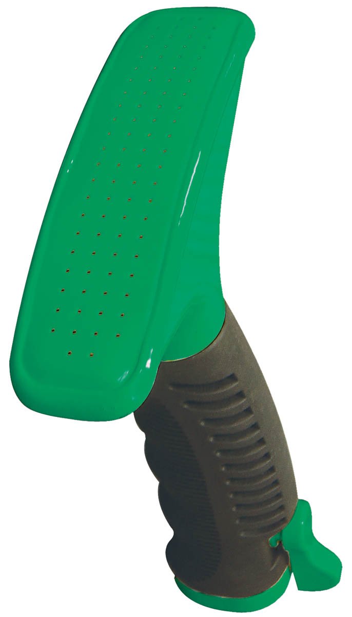 Dramm ColorStorm Premium Fan Spray Nozzle for Garden Hose with One Touch Thumb Controlled Valve, for Garden, Yard, Watering Plants, Green