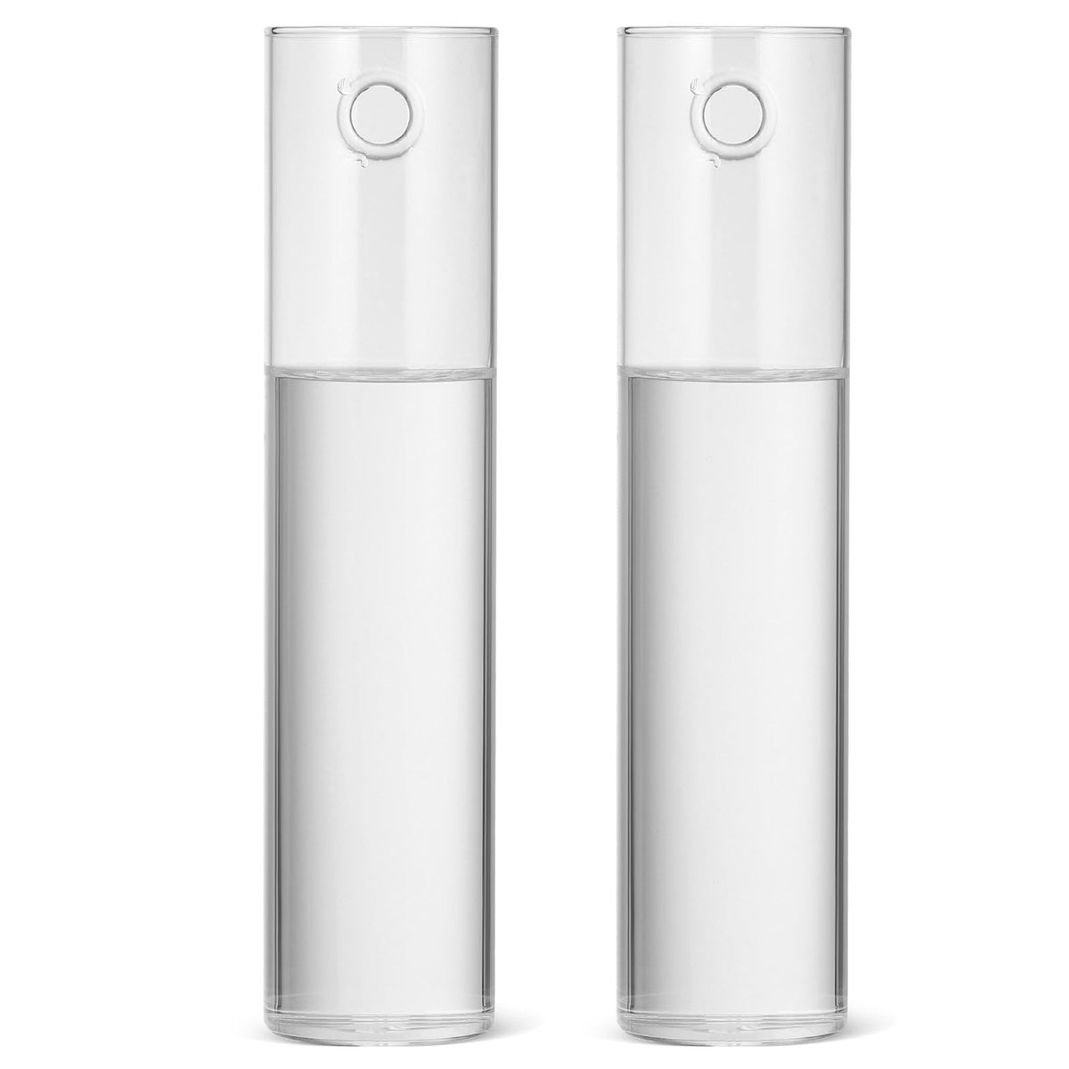 OSOLADY Wall Mounted Glass Cylinder Vases for Plants, Hanging Terrariums Water Propagation Stations, 2pcs Large Round Tube Holders for Indoor Home Décor