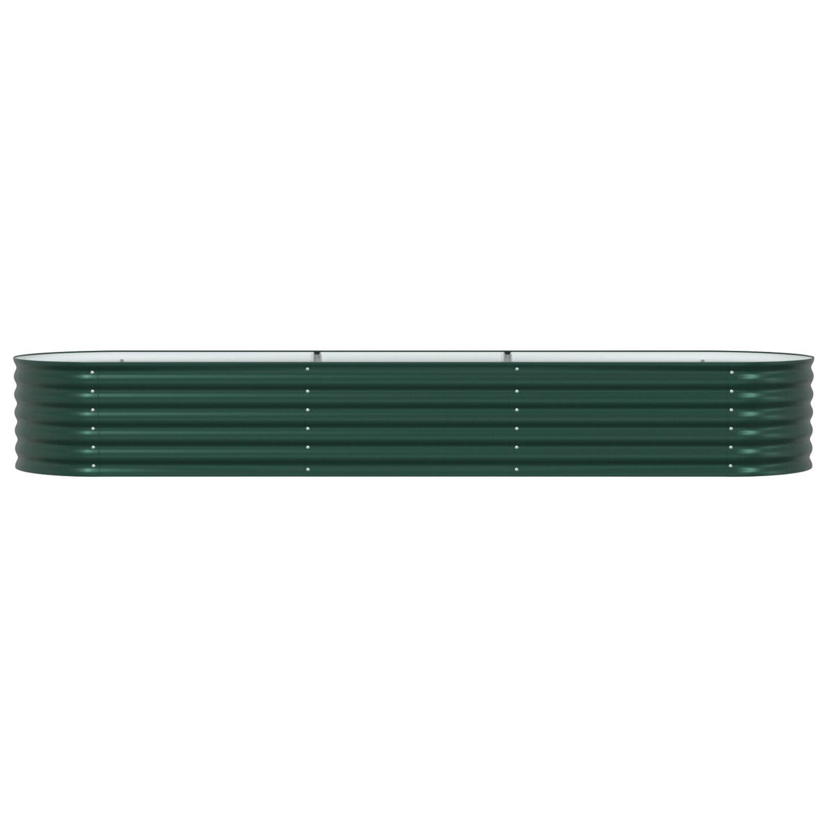 Fregramei Powder-Coated Garden Raised Bed, Metal Planter Box for Vegetables, Flowers, Herbs, Green Galvanized Steel 126 x 31.5 x 17.3 in,-609