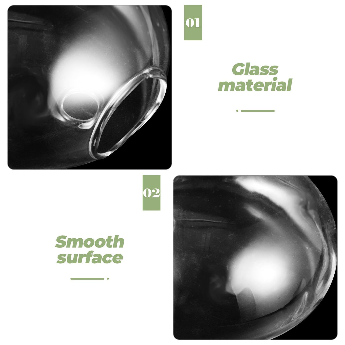 HOMSFOU Wall Mounted Glass Terrarium Vase for Hydroponic Plants, Hanging Plant Holder for Indoor and Outdoor Home Décor,