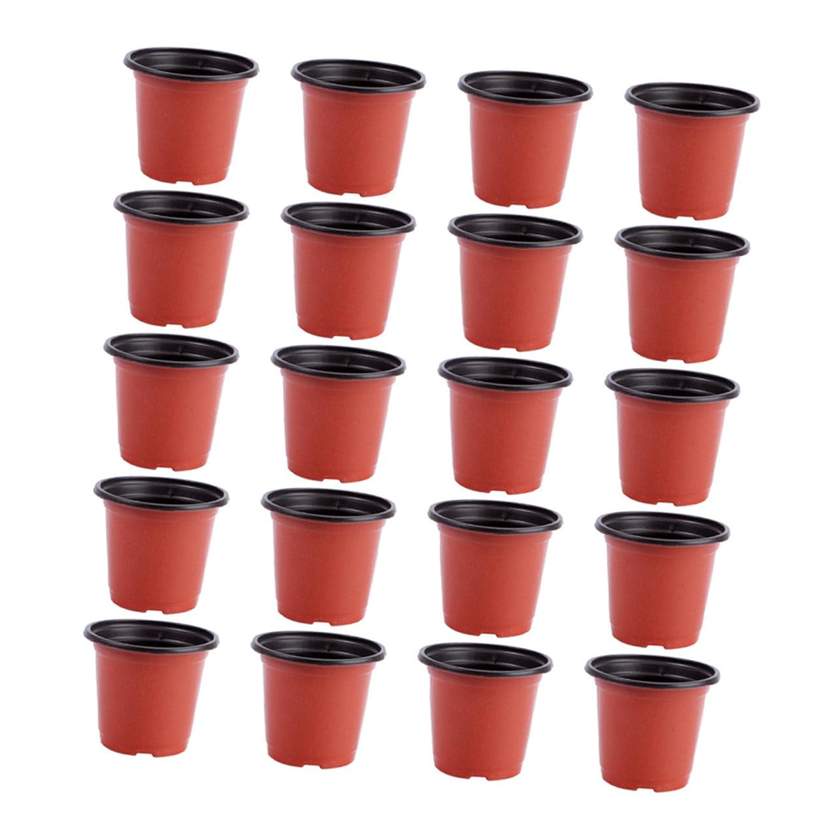 TIDTALEO 120pcs Plastic Nursery Pots with Drainage Holes Dual-Color Seedling Planter Cups for Strawberry Propagation and Plant Growth in Garden and Indoor Use