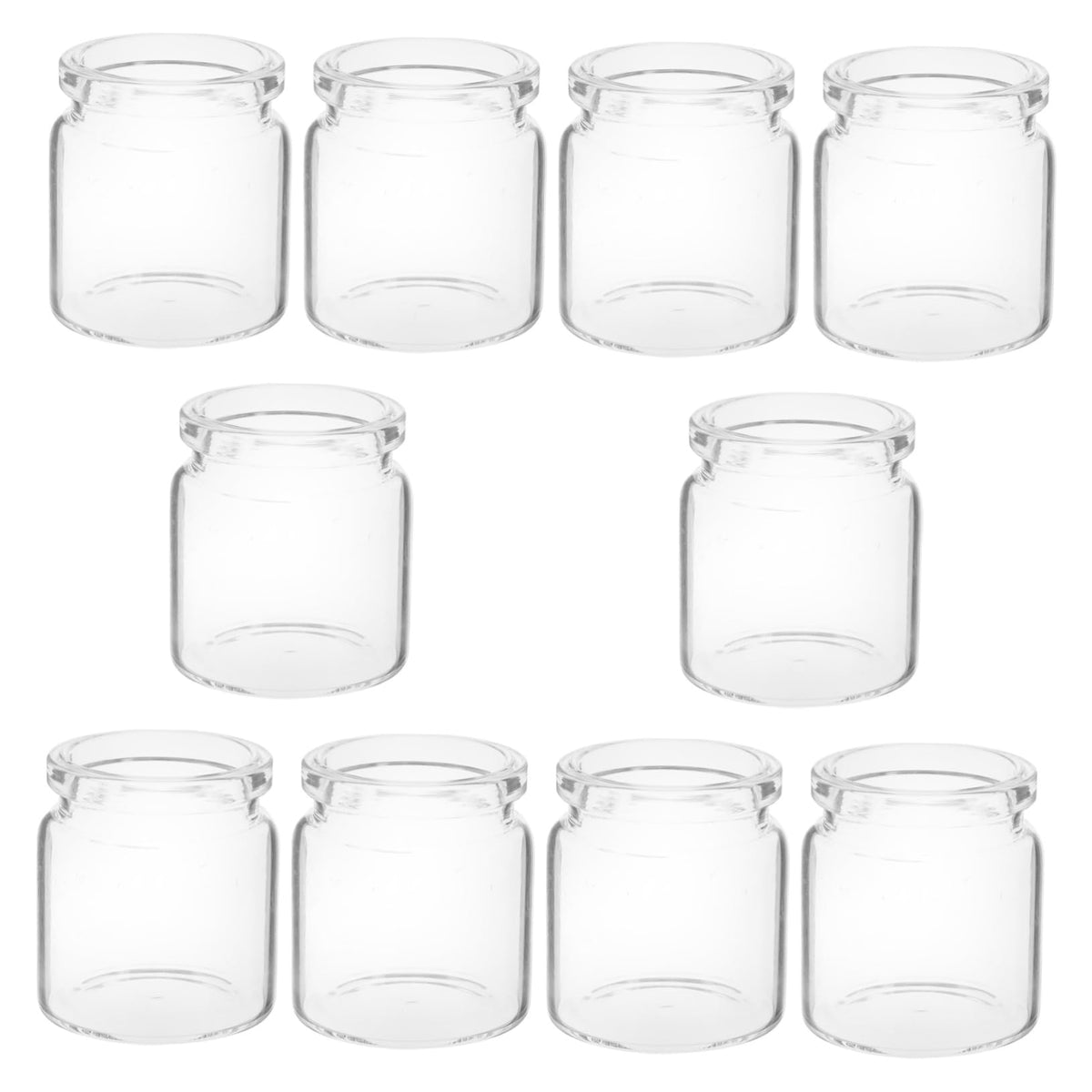 ANDRESLAD 10pcs Miniature Glass Bottles for Succulents Test Tube Vases for Micro Landscape Terrariums for Plant Propagation and Decorative Displays