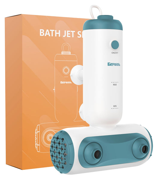 BEFORRM Bath Jets for Tub,Portable Jet Spa for Bathtub with Dual Hydro Jets for Tub Creates Soothing Bubbles, Bath Jet Spa for Relax Spa Bath at Home Use for Women, Blue (Corded)