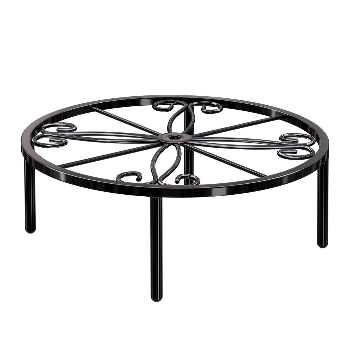 bussdis 10.24IN Short Plant Stand-Heavy Duty Flower Pot Stand, Potted Plant Holder, Anti-rust Metal Plant Pot Shelf for Room Indoor and Outdoor Courtyard, Gardens.
