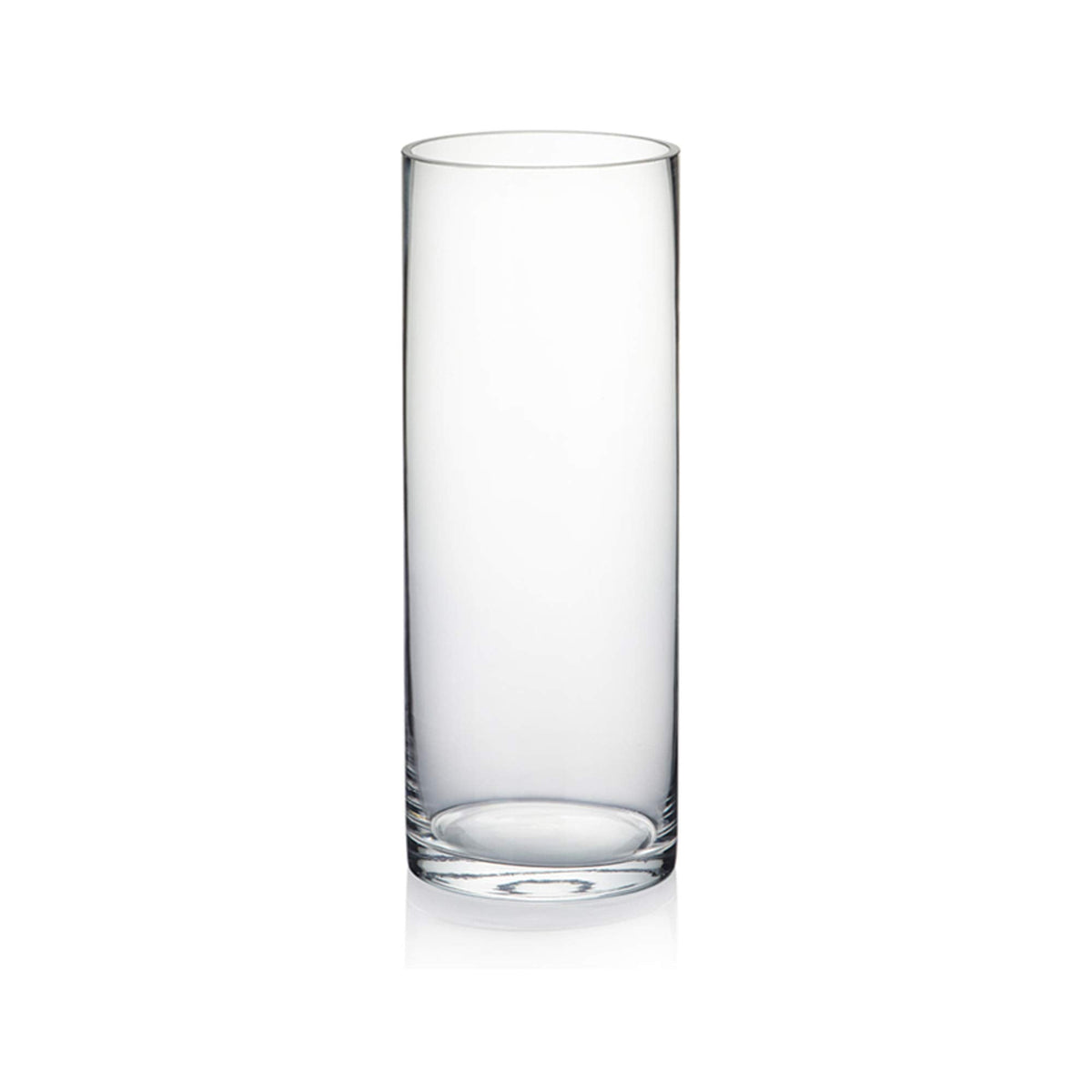 WGVI Quality Thick Clear Cylinder Glass Vases, 3" W x 8" H, Bud Vase Skinny Narrow Floral Bouquet Flower Container for Wedding Centerpieces Tabletop Home Accent Décor Brush Pen Holder, 1 Piece
