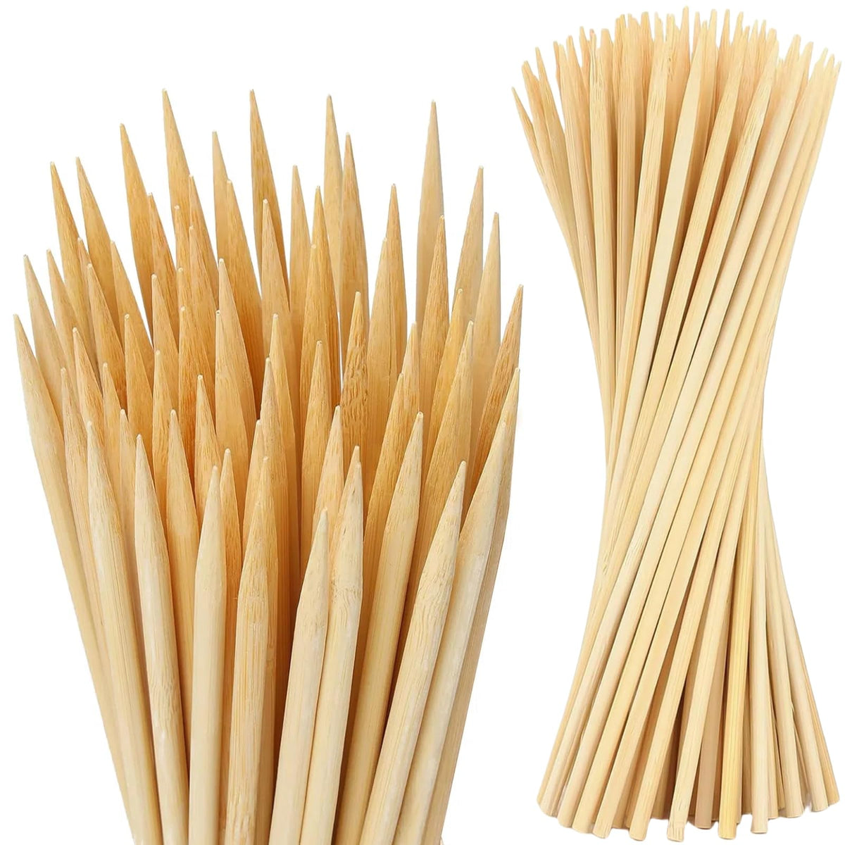 VESYMAN 100 PCS 3FT Bamboo Plant Stakes, 6.3mm Thick – 36 Inch Bamboo Sticks for Indoor & Outdoor Plants – Garden Plant Support Stakes for Tomato, Beans, Climbing Plants & More