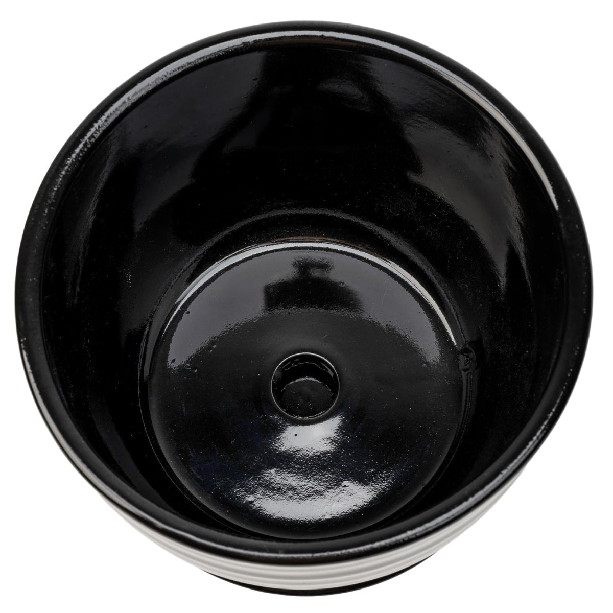 MyGift Black Ceramic Pots for Plants, 6.7+5.6+4.5 inch Flower Pots, Plant Pots Indoor with Drainage Holes and Tray, Garden Planters for Succulent and Flowers, Set of 3