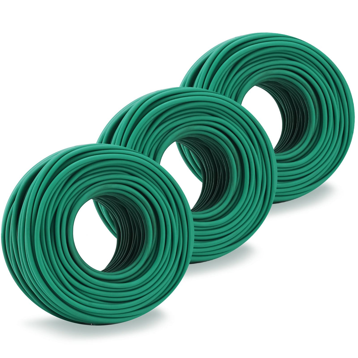 YDSL 100 Feet Soft Tie for Plants, 3 Pack Green Twist Garden Ties Gardening Supplies for Supporting Climbing Plants, Tomatoes, Vegetables, (Diameter - 2.5MM)