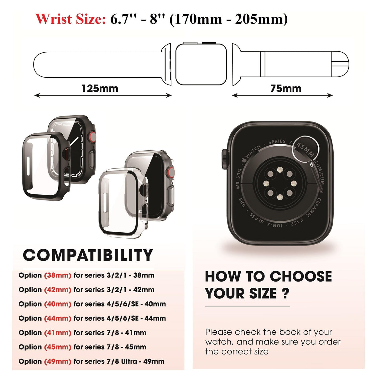 Black Full Grain Leather Watch Strap Compatible for Apple Watch Bands With 49mm 46mm 45mm 44mm 42mm Iwatch Men Handmade Replacement Band For Smartwatch Series 11 10 9 8 7 6 5 4 3 2 1 SE Gift Vintage AW-201-DE-LL